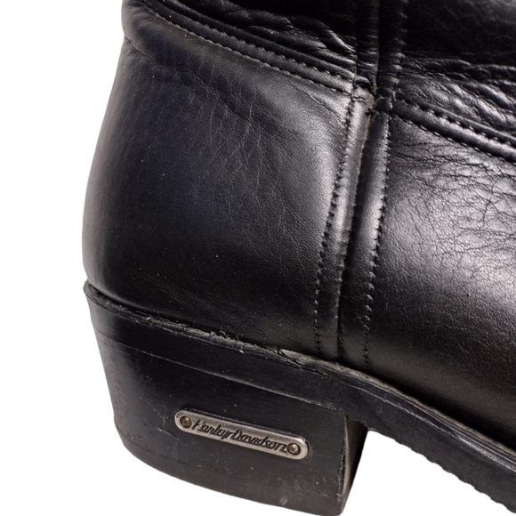Harley Davidson Oil Resistant Pull On Leather Boots - Picture 4 of 12